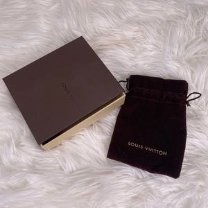 Louis Vuitton Box Velvet Pouch Jewelry Bracelet